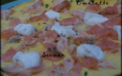 Omelette aux 2 saumons