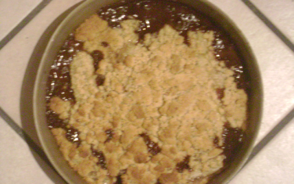 Crumble poire-banane-chocolat