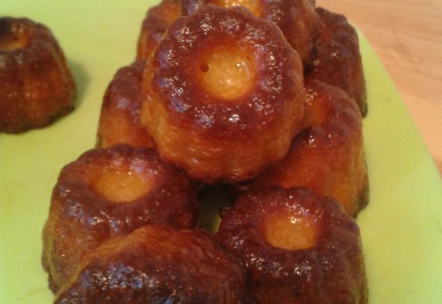 Cannelés vanille et fleur d'oranger (sans rhum)