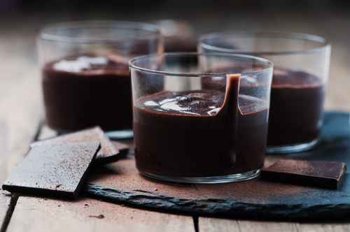 Pots mignons ou pot de crème chocolat