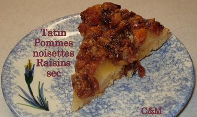 Tatin pommes noisettes raisins sec