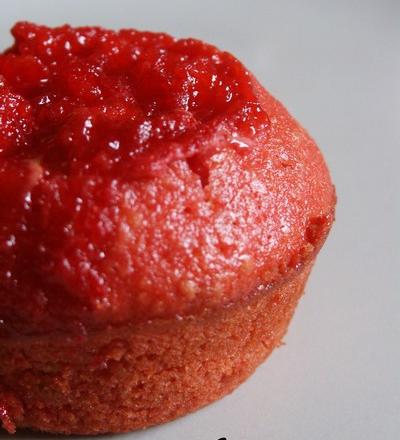 Muffins pinky aux fraises tagada