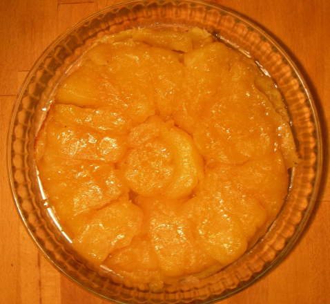 Tarte tatin sans beurre simple et rapide