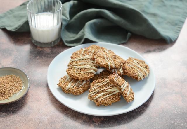 Biscuits sésame en 2 ingrédients