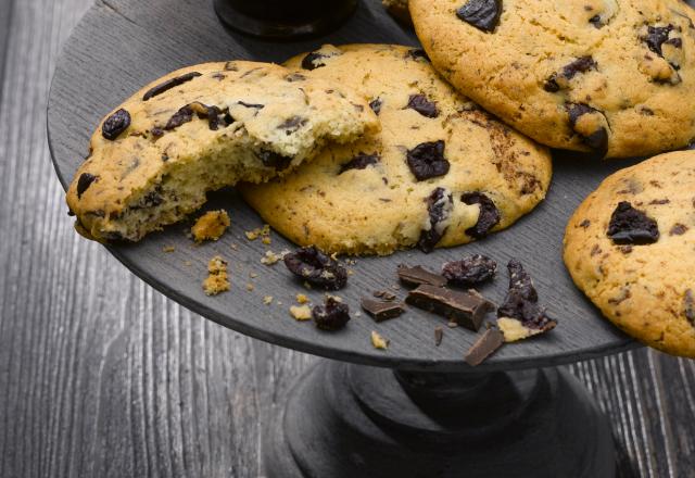 Cookies au chocolat et aux olives