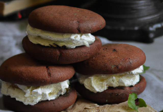 Whoopies au fromage de chèvre