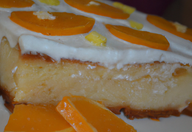 Gâteau à l'orange et à la crème