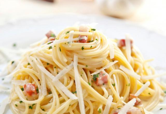 Pâtes carbonara revisitées