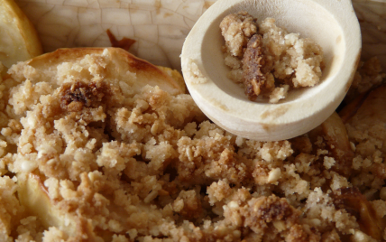 Crumble aux nectarines et à la farine de riz