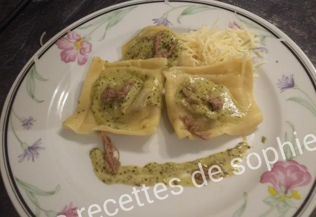 Raviolis au b