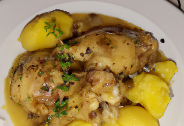 Chapon au vin jaune