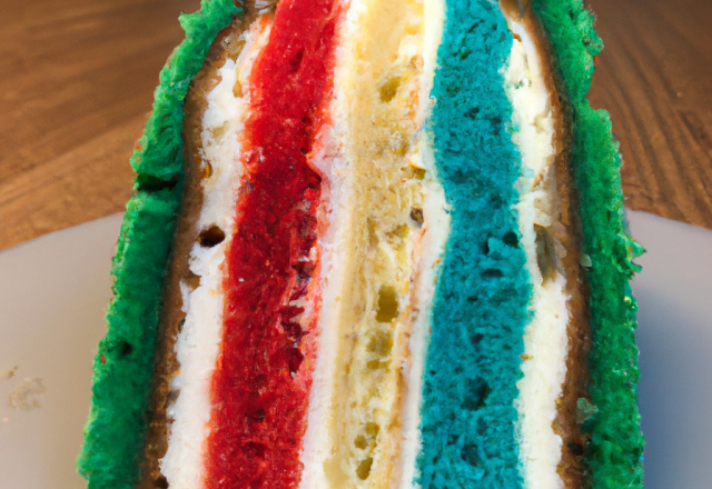 Cake tricolore