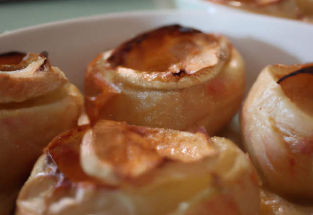 Pommes au four à la crème de marrons