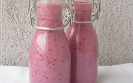 Smoothie framboises-myrtilles