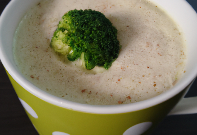 Crème de brocoli en cappuccino