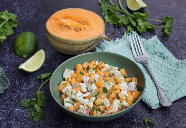 Ceviche de daurade au melon