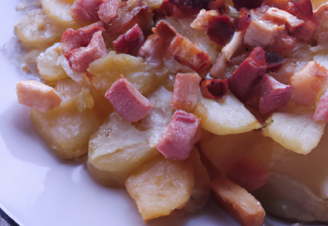 Tartiflette sucrée et salée à ma façon