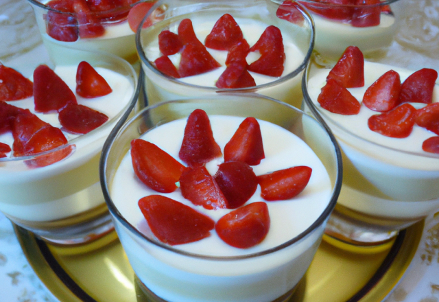 Verrines de tiramisu aux fraises, riches en fruits