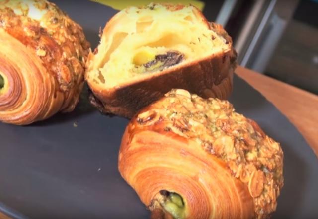 Pains au chocolat ou Chocolatines pistache-amande