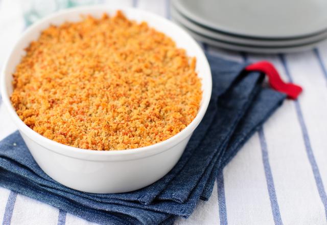 Crumble de saumon rapide