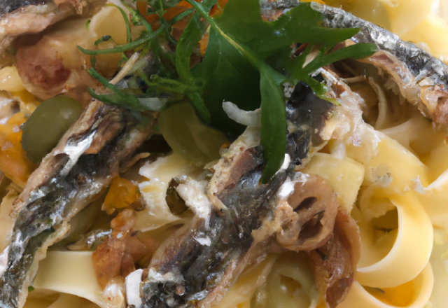 Tagliatelles aux sardines