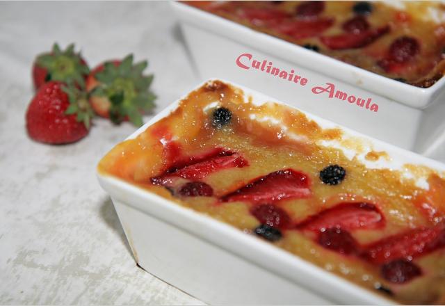 Gratin de fruits rouges au Lemon curd