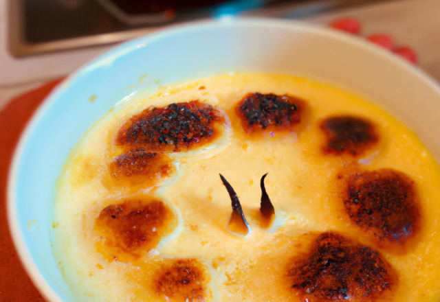 Crème brûlée au lait de coco