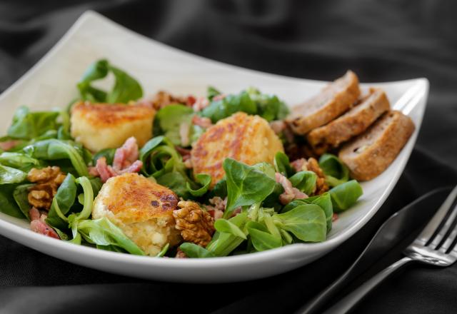 Salade de chèvre chaud facile