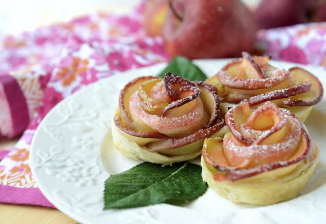 Tartelettes aux pommes fleurs