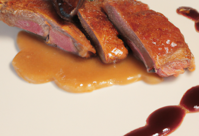 Magret de canard au foie gras