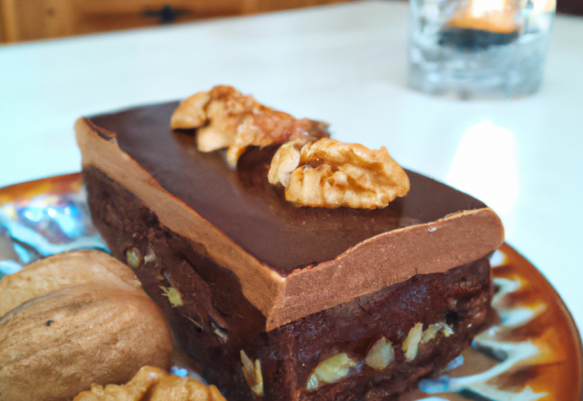 Gateau au chocolat et aux noisettes