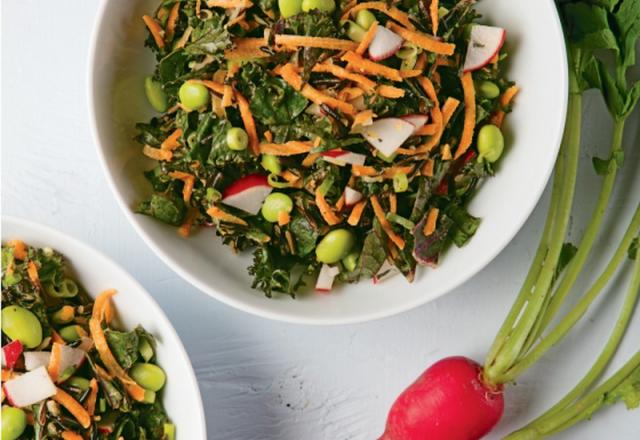 Salade de riz sauvage aux légumes