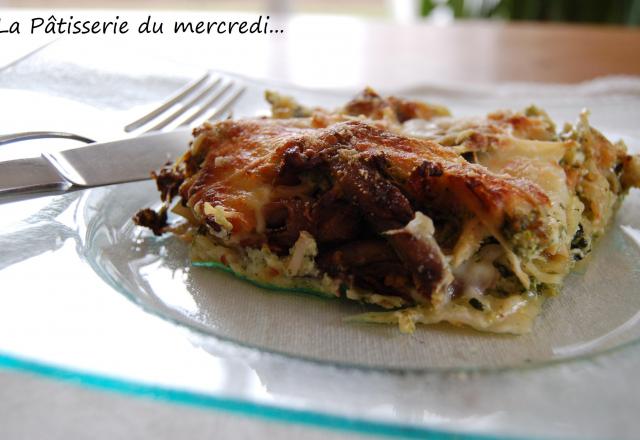 Lasagnes de poulet aux épinards et ricotta