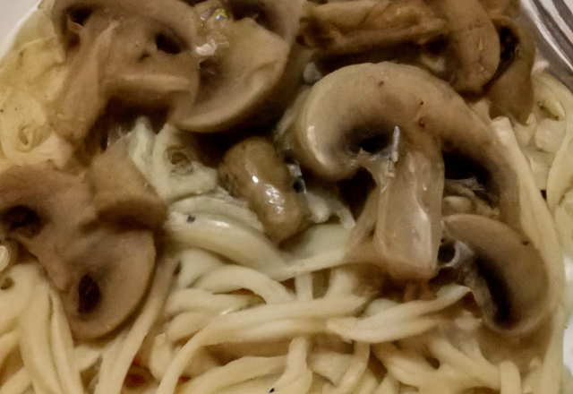 Capellini aux champignons