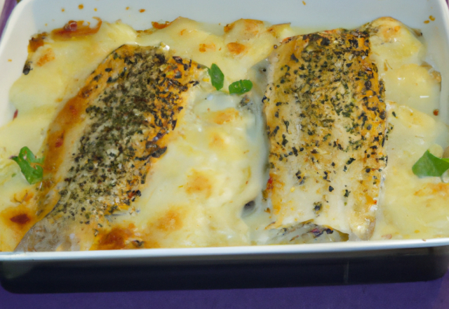 Filets de hareng en gratin