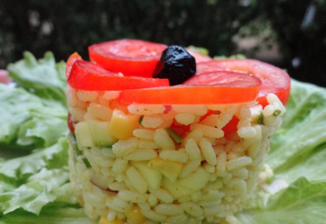 Salade de riz parfumée au curry