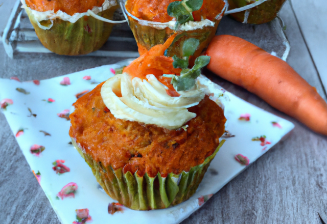 Cupcake Carotte Chèvre