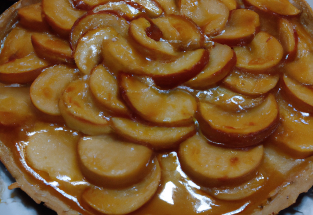 Tarte pommes caramel