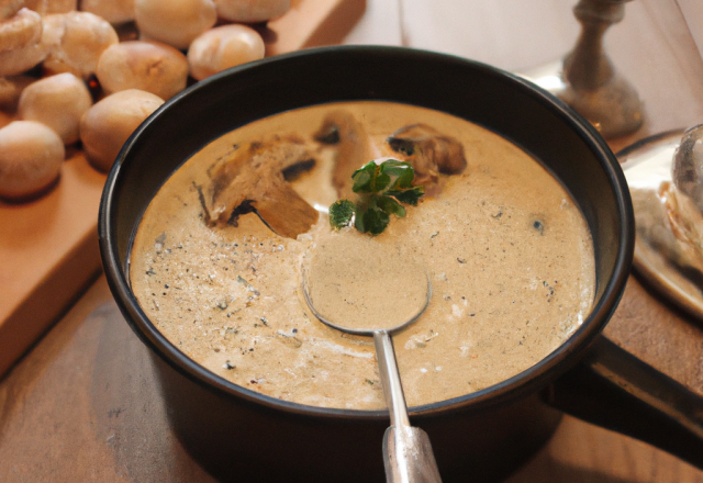 Fondue de champignons