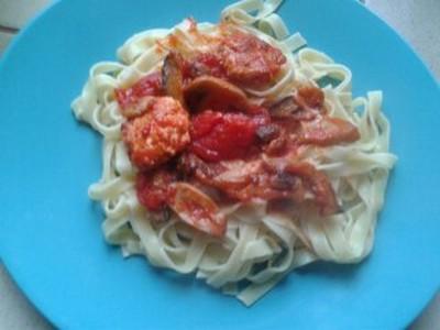 Tagliatellle aux boulettes