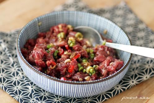 Tartare d'onglet olé olé