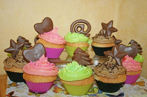 Cupcakes aux trois couleurs