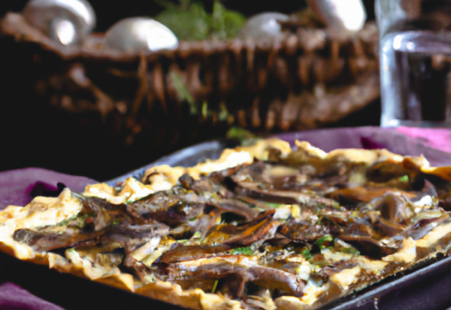 Tarte aux champignons