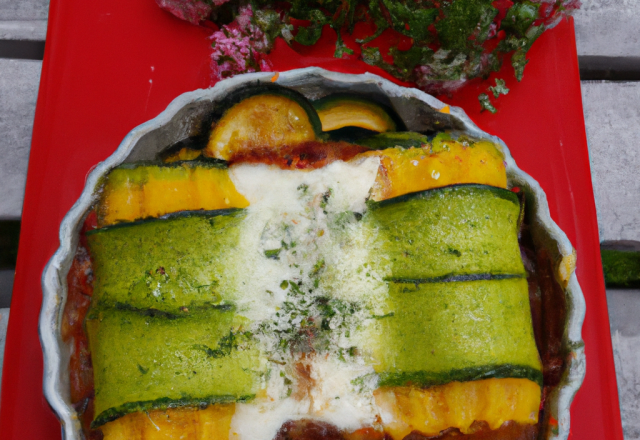 Lasagnes chèvre courgette