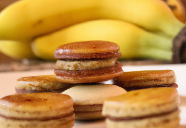 Macarons banane / rhum