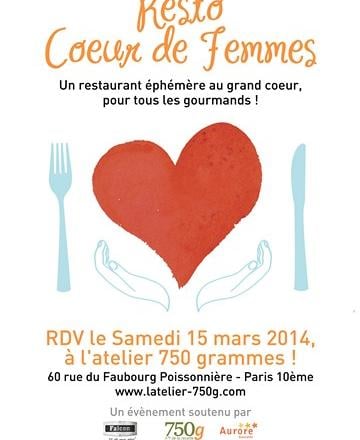 'Resto CÅ“ur de femme', un restaurant éphémère qui a du cÅ“ur !