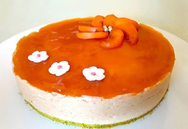 Bavarois aux abricots frais