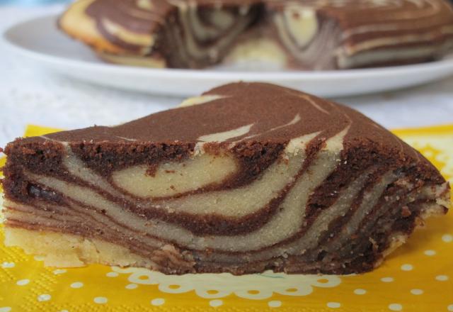 Gâteau twist chocolat et vanille