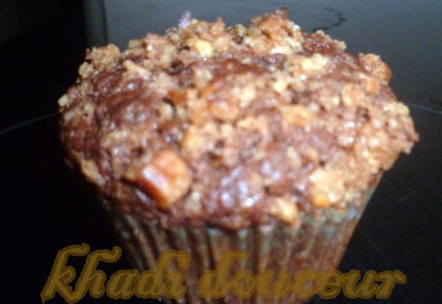 Muffin banane nutella et son streusel