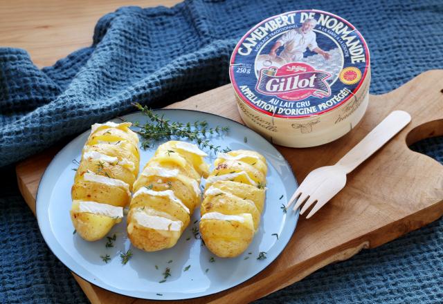 Pommes de terre à la suédoise farcies au camembert